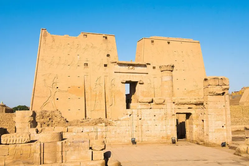 Edfu Temple dedicated to Horus, part of 9-Day Cheap Egypt Tours